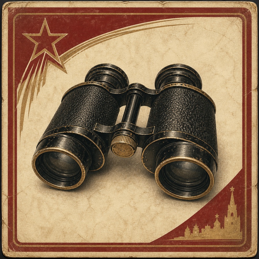Binoculars souvenir illustration